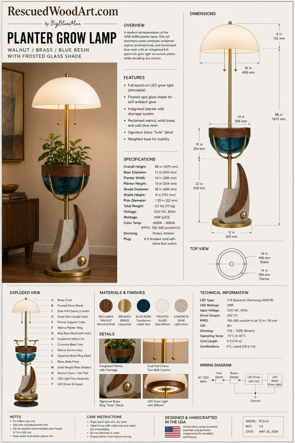 Luna Planter Lamp Series